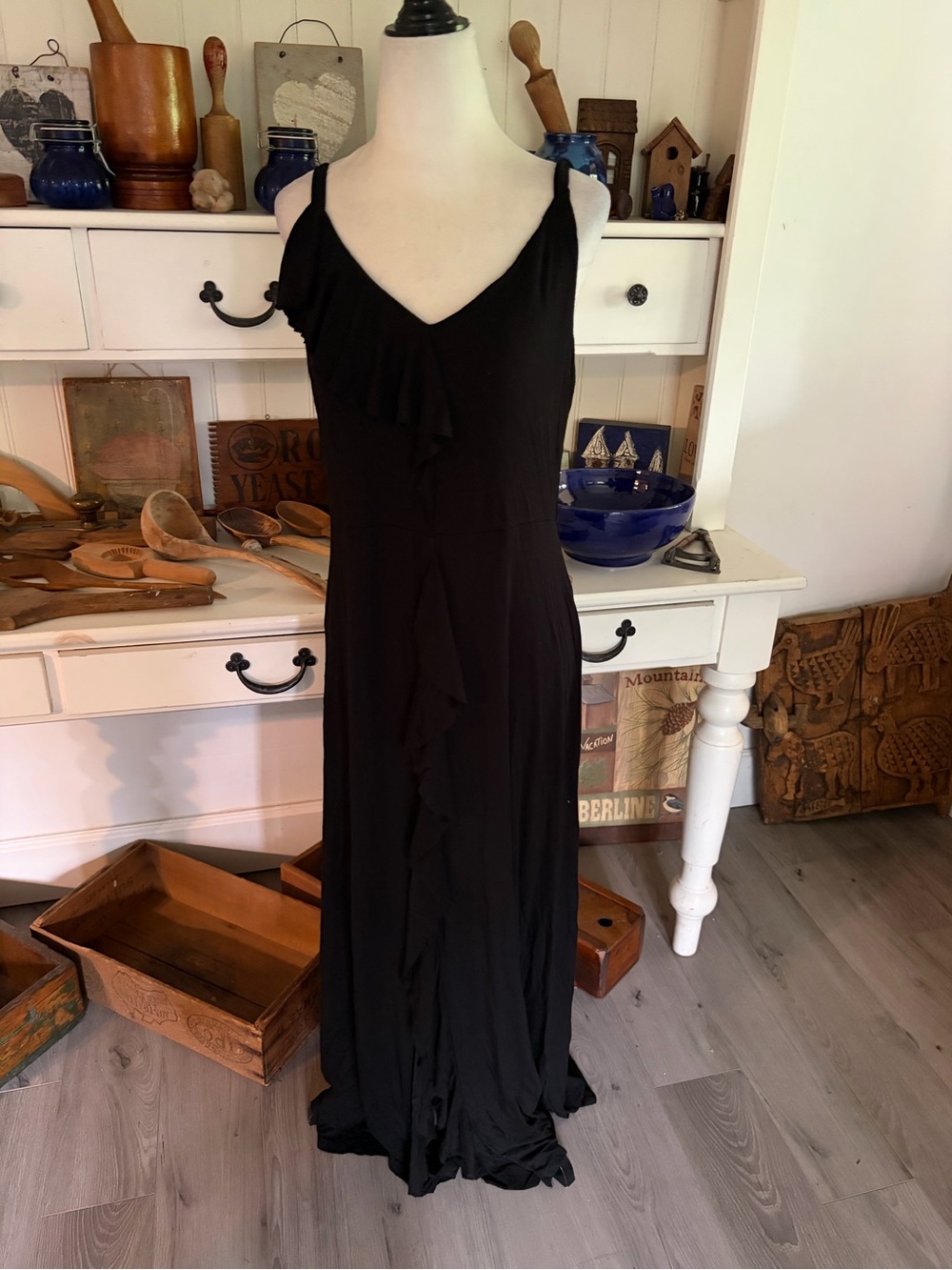 Spense Black elegant Maxi Dress - Women